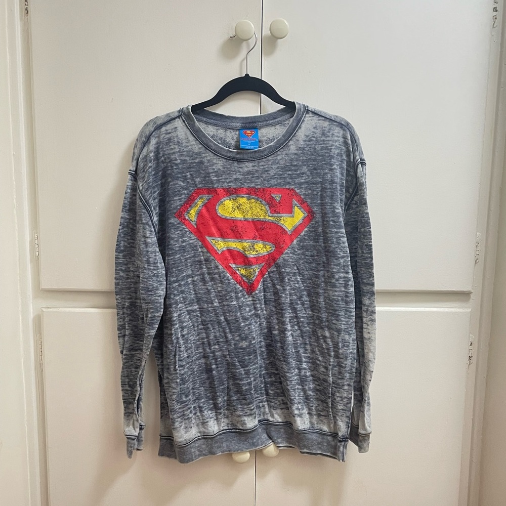 Superman Burnout Sweatshirt